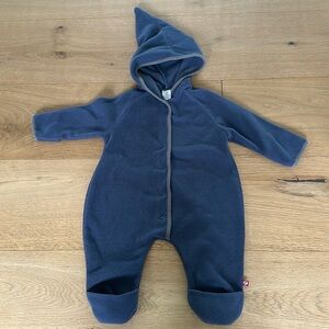 Zutano baby blue bunting 18m fleece